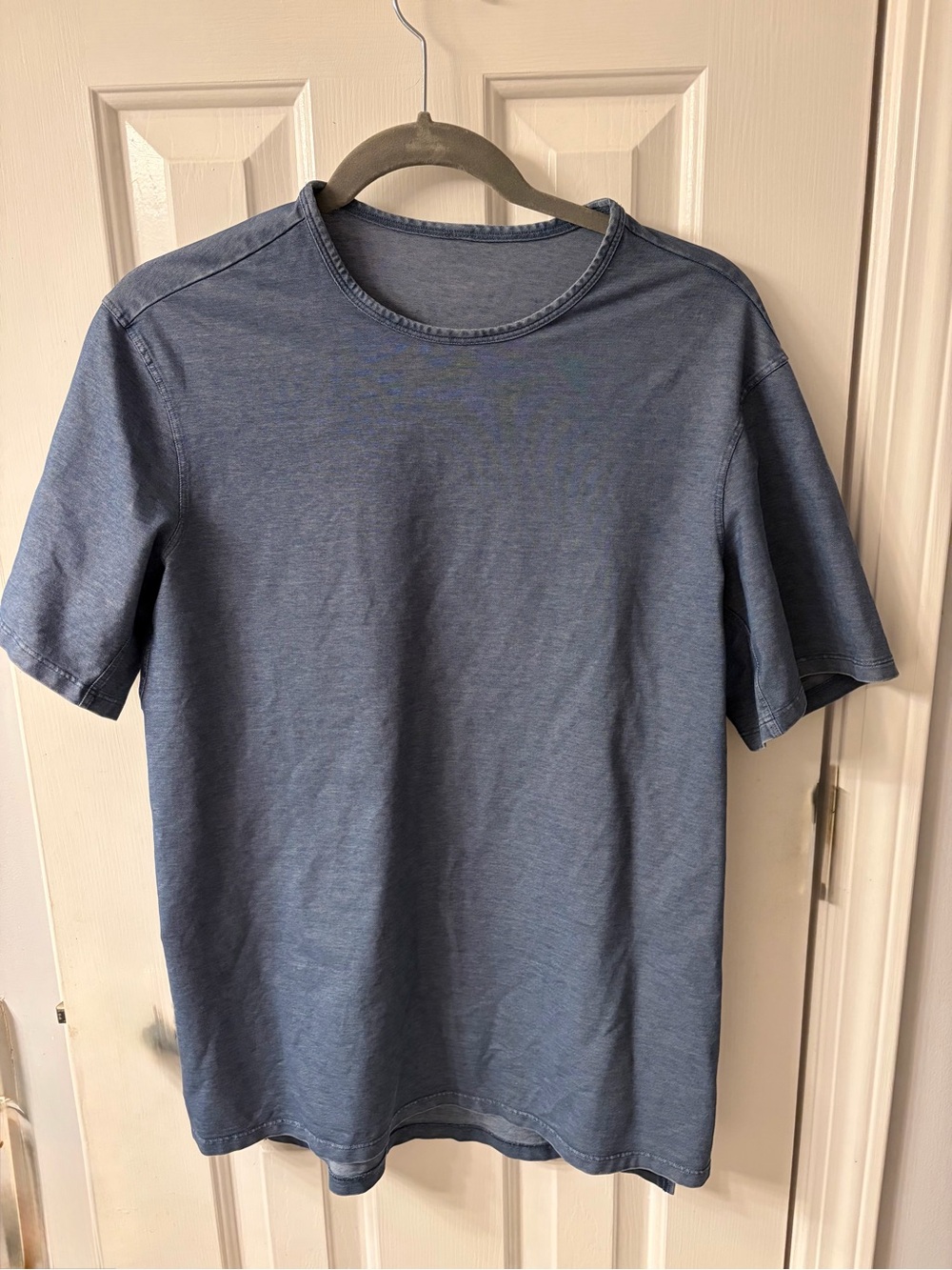 Mens Lululemon Blue Crew Neck T-Shirt